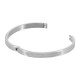 Stainless Steel 304 Bracelet with Heart & Heartbeat 55x6mm