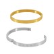 Bracelet avec Fleurs 55x6mm en Acier Inoxydable 304