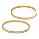 Bracelet en Acier Inoxydable 304 avec Strass 55 x 65 mm