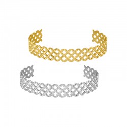 Bracciale in Acciaio Inossidabile 304 con Rombi 65X11.5 mm