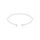 Stainless Steel 304 Bracelet Openable with Bead 60mm/3mm