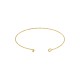 Bracciale in Acciaio Inossidabile 304 Apribile con Perla 60 Mm/3 mm