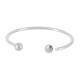 Bracciale in Acciaio Inossidabile 304 con Perline e Terminale 60 mm