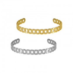 Bracelet en Acier Inoxydable 304 à Chaîne Ronde 68 x 8.4 mm
