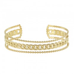 Stainless Steel 304 Bracelet with Chain & Beads 70x13mm/1.5mm