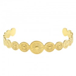Bracelet Cercles 12x9x7.5x62mm en Acier Inoxydable 304