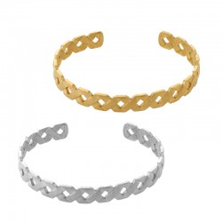 Bracciale in Acciaio Inossidabile 304 con Rombi 62.5X8.6 mm