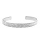 Bracciale in Acciaio Inossidabile 304 con Linee 65X7 Mm/2 mm