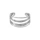 Bracelet en Acier Inoxydable 304 Quadruple Martelé 60 x 31 mm