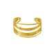 Bracciale in Acciaio Inossidabile 304 Martellato Quadruplo 60X31 mm