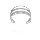 Bracciale in Acciaio Inossidabile 304 Martellato Quadruplo 60X31 mm