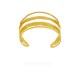 Bracelet en Acier Inoxydable 304 Quadruple Martelé 60 x 31 mm