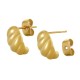 Boucles d'Oreilles Goutte rayées 13x8mm en Acier Inoxydable 316