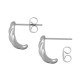Boucles d'Oreilles Goutte rayées 13x8mm en Acier Inoxydable 316
