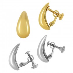 Stainless Steel 304 Earring Clip with Screw 9x18mm