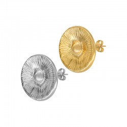 Boucles d'oreilles rondes en acier inoxydable 304/316L 14 mm