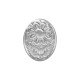 Boucles d'oreilles en acier inoxydable 304/316L en forme de fleur ovale 12 x 15 mm