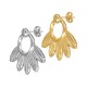 Boucles d'oreilles en acier inoxydable 304/316L Ailes 23 x 20 mm