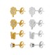 Stainless Steel 304 Earrings Butterfly & Flower