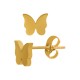 Stainless Steel 304 Earrings Butterfly & Flower
