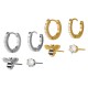 Boucles d'oreilles en acier inoxydable 304 abeille