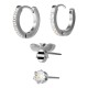 Boucles d'oreilles en acier inoxydable 304 abeille