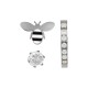 Boucles d'oreilles en acier inoxydable 304 abeille