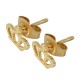 Boucles d'Oreilles Couronnes en Acier Inoxydable 304