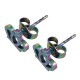 Boucles d'Oreilles Couronnes en Acier Inoxydable 304