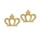 Boucles d'Oreilles Couronnes en Acier Inoxydable 304