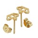Boucles d'Oreilles Couronnes en Acier Inoxydable 304