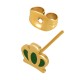 Enameled Stainless Steel 304 Earring Crown 7x6mm