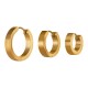 Stainless Steel 304 Earrings Hoops (3sizes)