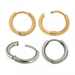 Orecchino in Acciaio Inossidabile 304 a Cerchio 22-18mm/2mm