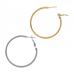 Stainless Steel 304 Earring Hoop 40mm/2mm