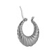 Créole en Acier Inoxydable 304 avec Lignes 25 x 23 mm/4 mm