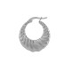 Créole en Acier Inoxydable 304 avec Lignes 25 x 23 mm/4 mm