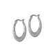 Orecchini a Cerchio in Acciaio Inossidabile 304 con Linee 26X25 Mm/3.2 mm