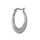 Stainless Steel 304 Earring Hoop with Lines 26x25mm/3.2mm
