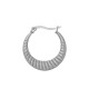 Stainless Steel 304 Earring Hoop with Lines 26x25mm/3.2mm