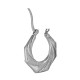 Orecchini a Cerchio in Acciaio Inossidabile 304 Ottagonali 25X24 Mm/3.1 mm