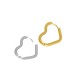 Stainless Steel 304 Earring Hoop Heart 22x20mm/2.5mm
