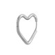 Boucle D'Oreille en Acier Inoxydable 304 en Forme de cœur 26 x 23 Mm/2.5 mm