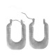 Stainless Steel 304 Earring Rectangular with Lines 20x29mm