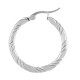 Cerchio per Orecchini in Acciaio Inossidabile 304 con Linee 30 Mm/3 mm