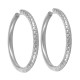 Dormeuses Créoles Martelées 30mm/2.5mm en Acier Inoxydable 304