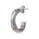 Orecchino a Cerchio in Acciaio Inossidabile 304 con Strass 17.5X21.2X4.4 mm