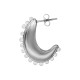 Pendientes de Aros de Acero Inoxidable 304 con Perlas