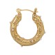 Stainless Steel 304 Earring Hoop with Pearls 27.5x25.7x5.5mm