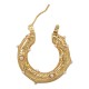 Orecchini a Cerchio in Acciaio Inossidabile 304 con Perle 27.5X25.7X5.5 mm